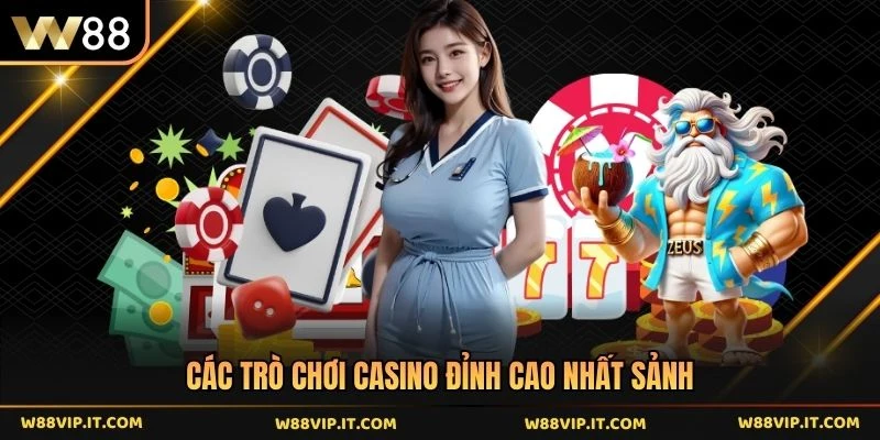 Các trò chơi casino đỉnh cao nhất sảnh 